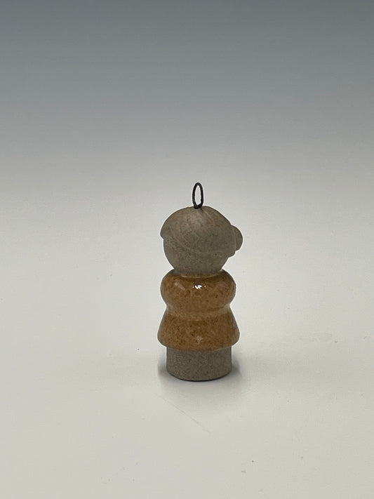 Stoneware Small Folk Holiday Ornament